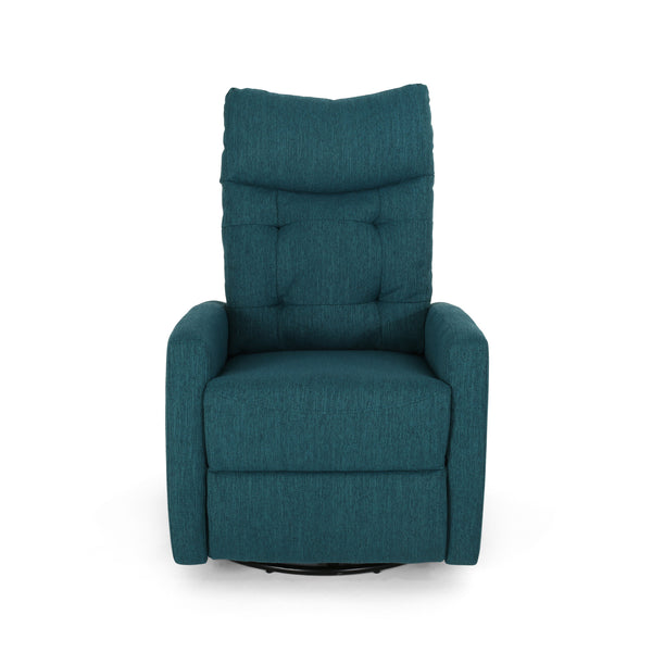 English Elm Christopher Knight Home® - Recliner Swivel Rocker with Glider Function, Push-Back Reclining Chair for Living Room & Nursery Teal 65354.00T
