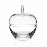 Kate Spade Crystal Clear Glass Apple-Shaped Jewelry Box, 4.75