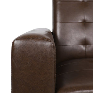 English Elm Christopher Knight Home® - RECLINER ergonomic PU leather lounge chair with plush padding and supportive design for home comfort and style Dark Brown 71978.00PUDBRN