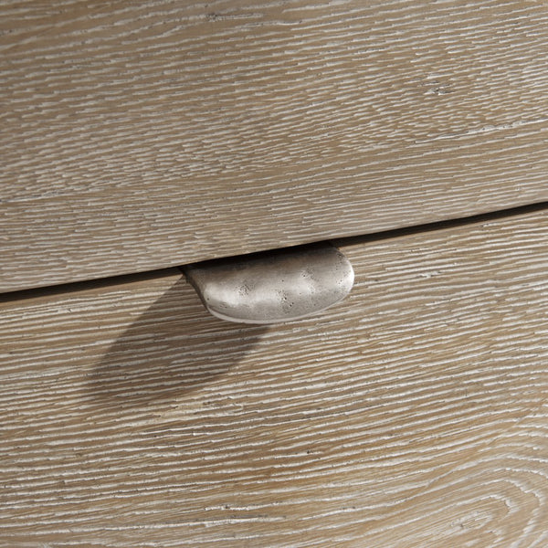 Bernhardt Bernhardt Aventura 40" Nightstand With Pyramid-Front Drawers, Marcona Oak, Soft-Close, Usb Charging 318234