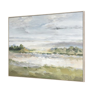 Atlas Acton Meadow Framed Wall Art - Serene Impressionistic Landscape for Tranquil Home Décor Spaces WA11001-01