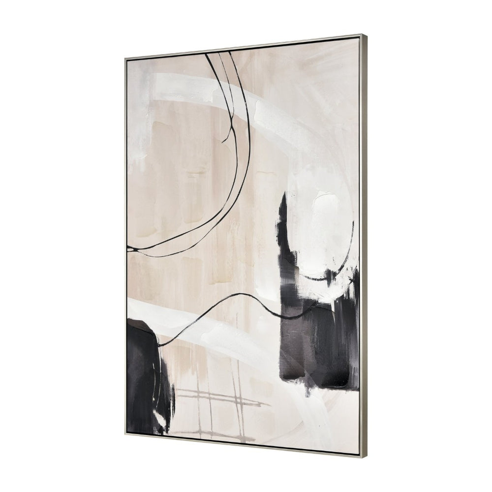 Atlas Alvin Contemporary Abstract Framed Print – Elegant Wall Decor with Calming Colors and Swirls Alvin II Framed Wall Art WA11002-02