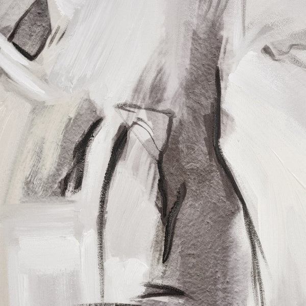 Atlas Ash Abstract Framed Wall Art - Hand-Painted Gray Brushstrokes for Modern Home Décor Excellence WA11005-01