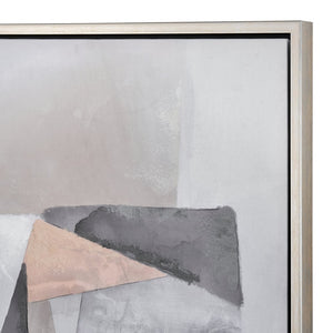 Atlas Bertram Framed Wall Art - Modern Abstract Collage with Bold Geometry for Contemporary Spaces WA11008-01
