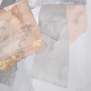 Atlas Bertram Framed Wall Art - Modern Abstract Collage with Bold Geometry for Contemporary Spaces WA11008-01