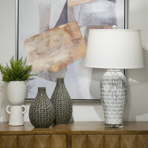 Atlas Bertram Framed Wall Art - Modern Abstract Collage with Bold Geometry for Contemporary Spaces WA11008-01