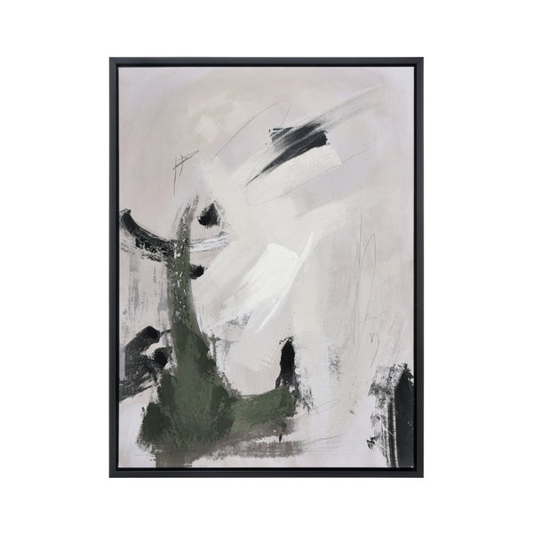 Atlas Beyer Modern Abstract Framed Artwork - Elegant Wall Decor with Muted Tones for Sophisticated Spaces Beyer I Abstract Framed Wall Art WA11009-01