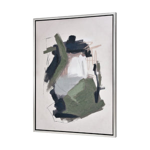 Atlas Beyer Modern Abstract Framed Artwork - Elegant Wall Decor with Muted Tones for Sophisticated Spaces Beyer II Abstract Framed Wall Art WA11009-02