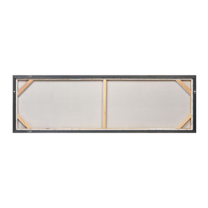 Atlas Blue Hand-Painted Wall Art Set of 2 - Modern Canvas Panels with Vibrant Colors & Silver Frames WA11012-01S