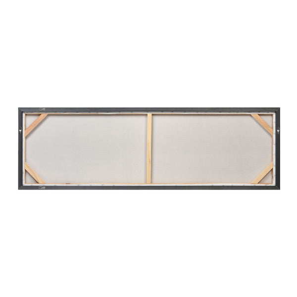Atlas Blue Hand-Painted Wall Art Set of 2 - Modern Canvas Panels with Vibrant Colors & Silver Frames WA11012-01S