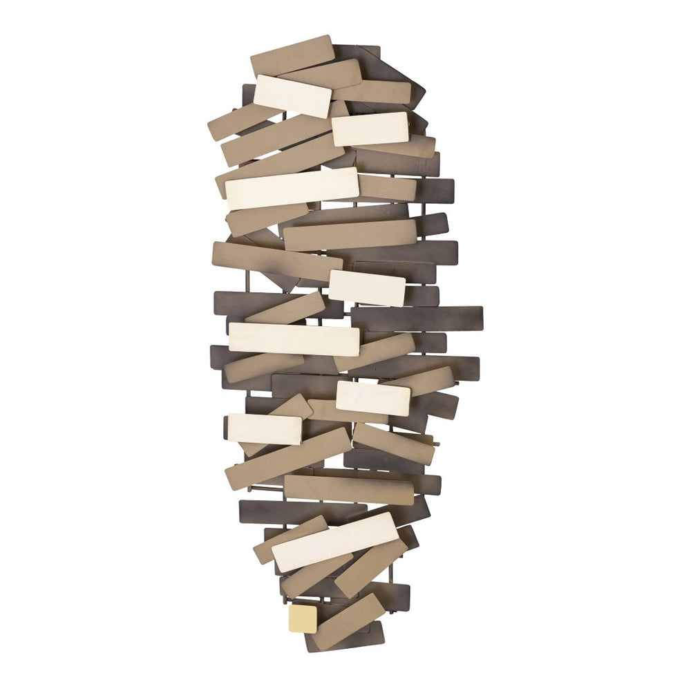 Atlas Bond Dimensional Wall Art - Modern Geometric Metal Sculpture for Stylish Home Décor & Focal Points WA11019-01