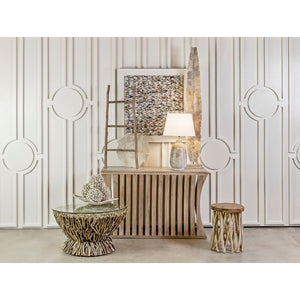 Atlas Bookend Dimensional Wall Art - Modern Textured Paper Design in White Frame for Eclectic Home Decor WA11020-01