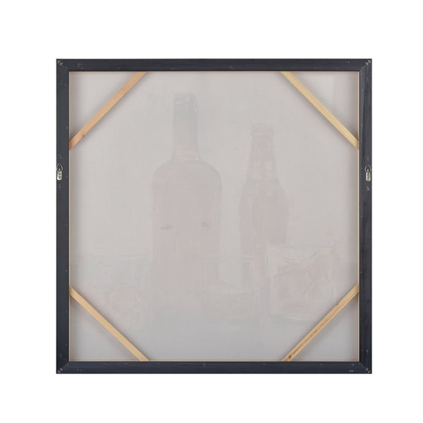 Atlas Bottle Framed Wall Art - Modern Amber Bottle Composition for Contemporary Home Decor & Gallery Walls WA11022-01