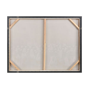 Atlas Boundless Hand-Painted Abstract Wall Art in Silver Frame – Coastal & Contemporary Elegance WA11023-01