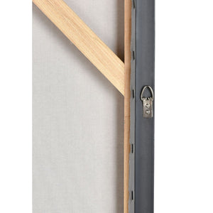 Atlas Boundless Hand-Painted Abstract Wall Art in Silver Frame – Coastal & Contemporary Elegance WA11023-01