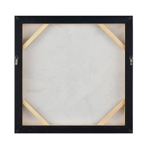 Atlas Bowie Modern Botanical Framed Wall Art with Metallic Gold Center for Elegant Home Décor Display Bowie Bloom II Framed Wall Art WA11024-02
