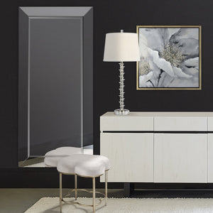 Atlas Bowie Modern Botanical Framed Wall Art with Metallic Gold Center for Elegant Home Décor Display Bowie Bloom II Framed Wall Art WA11024-02