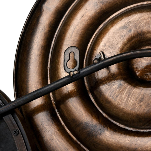 Atlas Breckman Modern Metal Wall Art - Striking Black & Brass Discs for Contemporary Spaces & Bold Decor WA11026-01