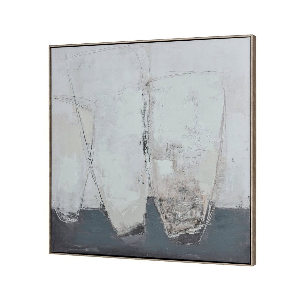Atlas Burgess Abstract Wall Art - Modern Geometric Framed Decor for Contemporary Spaces & Offices WA11029-01