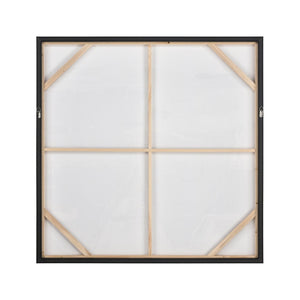 Atlas Burgess II Abstract Framed Wall Art - Modern Geometric Design in Black & White for Stylish Interiors WA11029-02