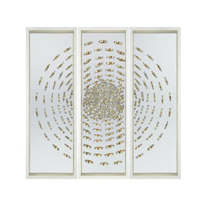 Atlas Cache Modern Dimensional Wall Art - Hand-Crafted Metal & Acrylic Design for Stunning Home Decor WA11032-01