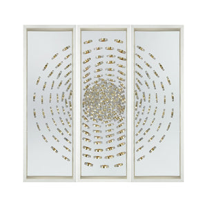 Atlas Cache Modern Dimensional Wall Art - Hand-Crafted Metal & Acrylic Design for Stunning Home Decor WA11032-01