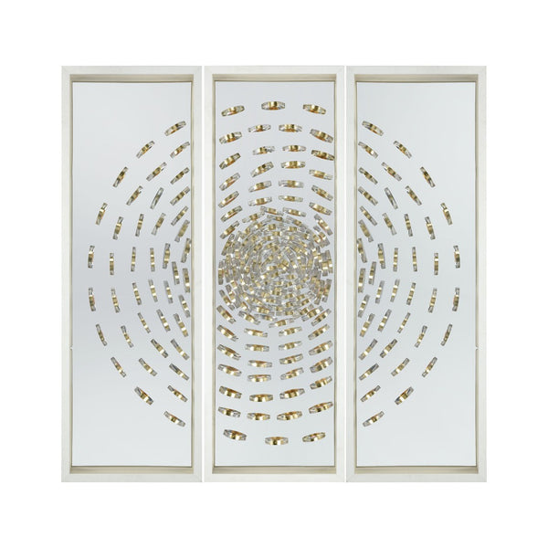 Atlas Cache Modern Dimensional Wall Art - Hand-Crafted Metal & Acrylic Design for Stunning Home Decor WA11032-01