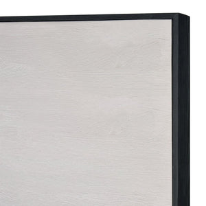 Atlas Calm III Framed Wall Art - Large-Scale Abstract Piece in Soft Ivory, Tan & Black for Modern Spaces WA11034-01