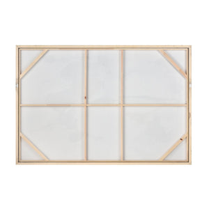 Atlas Charge Abstract Impressionistic Wall Art - Large-Scale Blue & Gold Framed Decor for Modern Spaces WA11035-01