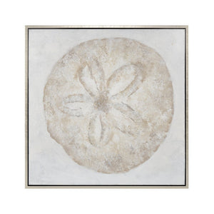 Atlas Coastal Framed Wall Art - Elegant Beach-Inspired Decor with Sand Dollar and Shell Fossil Design Coastal I Framed Wall Art WA11037-01