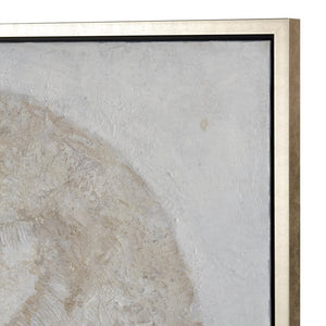 Atlas Coastal Framed Wall Art - Elegant Beach-Inspired Decor with Sand Dollar and Shell Fossil Design Coastal I Framed Wall Art WA11037-01