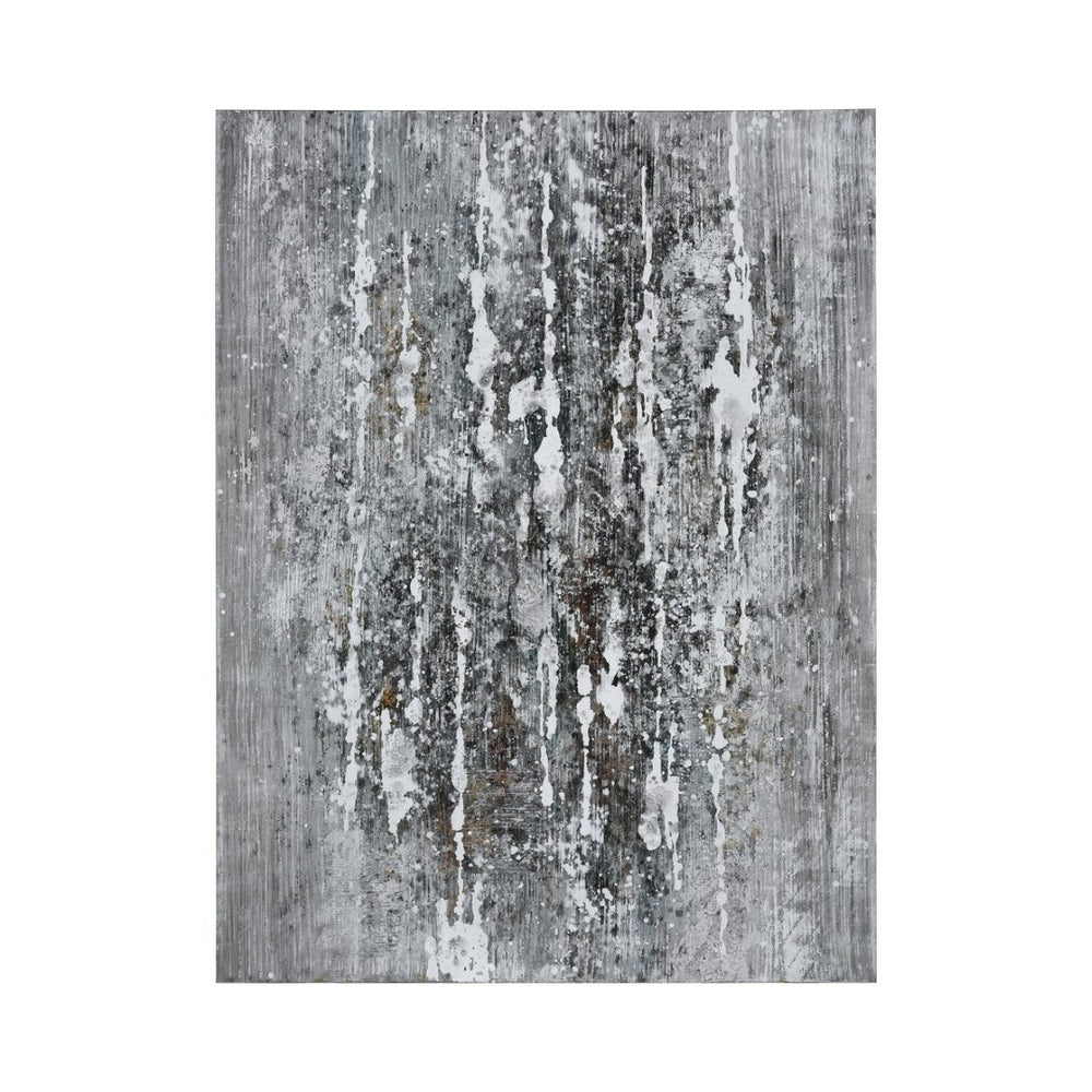 Atlas Deluge Wall Art: Sophisticated Fabric Masterpiece for Contemporary Spaces - Large, Textured Elegance WA11040-01