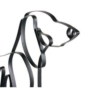Atlas Duke Modern Whimsical Metal Wall Art - Dachshund "Home" Sculpture for Stylish Spaces and Décor WA11042-01