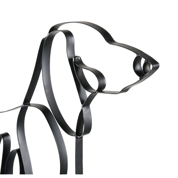 Atlas Duke Modern Whimsical Metal Wall Art - Dachshund "Home" Sculpture for Stylish Spaces and Décor WA11042-01