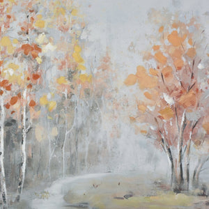 Atlas Edwards Forest Framed Wall Art - Tranquil Nature Scene with Silver Frame for Modern Home Décor WA11044-01