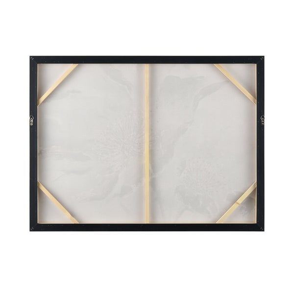 Atlas Farris Framed Wall Art – Elegant Poppy Blooms in Black, Grey, and Gold for Modern Home Decor Display WA11048-01