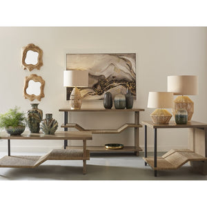 Atlas Flow Abstract Marble Wall Art in Elegant Frame – Black, Grey & Gold Accents for Modern Decor WA11050-01