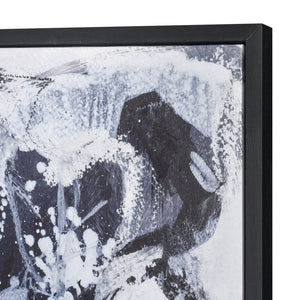 Atlas Force Abstract Framed Wall Art - Large-Scale Monochrome Masterpiece for Contemporary Interiors WA11052-01