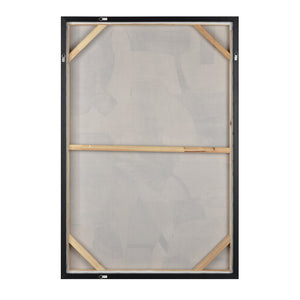 Atlas Foxx Abstract Framed Wall Art - Elegant Minimalist Design with Bold Accents for Modern Interiors WA11053-01