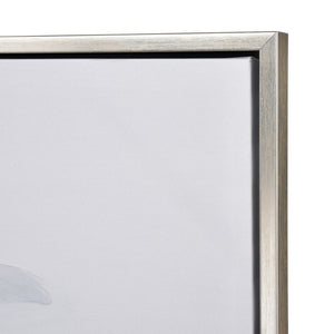 Atlas Francis Blooms Contemporary Framed Wall Art – Serene Poppy Design in Soft Greyscale for Modern Spaces WA11054-01