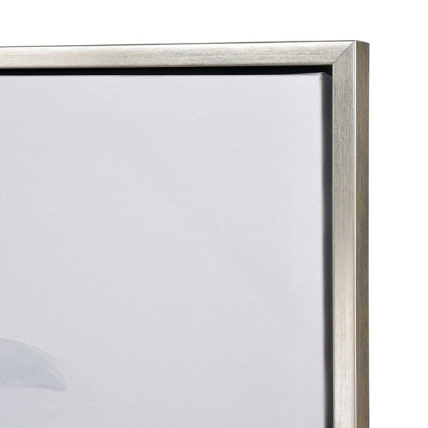 Atlas Francis Blooms Contemporary Framed Wall Art – Serene Poppy Design in Soft Greyscale for Modern Spaces WA11054-01