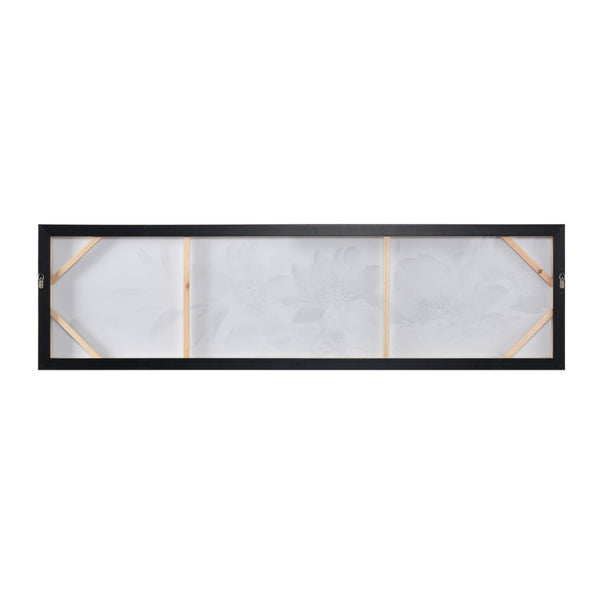 Atlas Francis Blooms Contemporary Framed Wall Art – Serene Poppy Design in Soft Greyscale for Modern Spaces WA11054-01