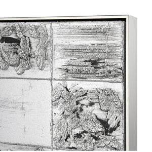 Atlas Gambit Narrow Wall Art Panel - Modern Metallic Texture, Hand-Painted Acrylic for Stunning Interiors WA11056-01