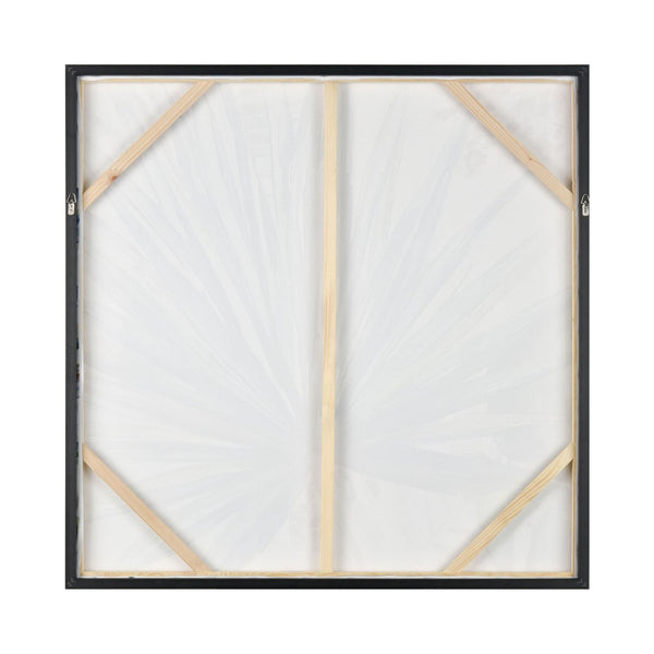 Atlas Garden Palm Canvas Wall Art – Vibrant Botanical Artwork in Silver Frame for Modern Interiors WA11057-01
