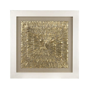 Atlas Gold Oversized Sculptural Wall Art Featuring Luxurious Gilded Feathers for Stunning Home Decor Gold Feather Dimensional Wall Art WA11060-01