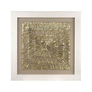 Atlas Gold Oversized Sculptural Wall Art Featuring Luxurious Gilded Feathers for Stunning Home Decor Gold Feather Dimensional Wall Art WA11060-01