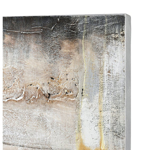 Atlas Industrial Abstract Wall Art - Hand-Finished Canvas with Gold Leaf for Modern Interior Elegance WA11066-01