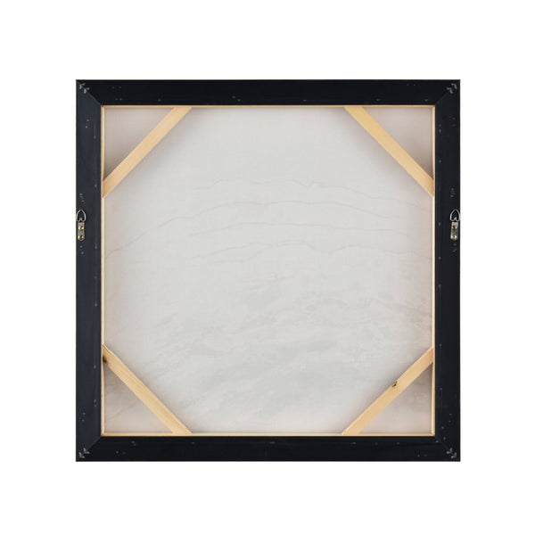 Atlas Jenkins Framed Wall Art - Elegant Ivory and Gold Abstract Design for Chic Home and Office Decor WA11067-01