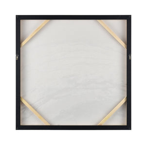 Atlas Jenkins Modern Abstract Wall Art - Coastal-Inspired Off White with Blue Tones, Ready to Hang Decor WA11067-02