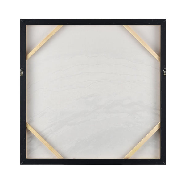 Atlas Jenkins Modern Abstract Wall Art - Coastal-Inspired Off White with Blue Tones, Ready to Hang Decor WA11067-02